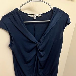 Navy blouse.